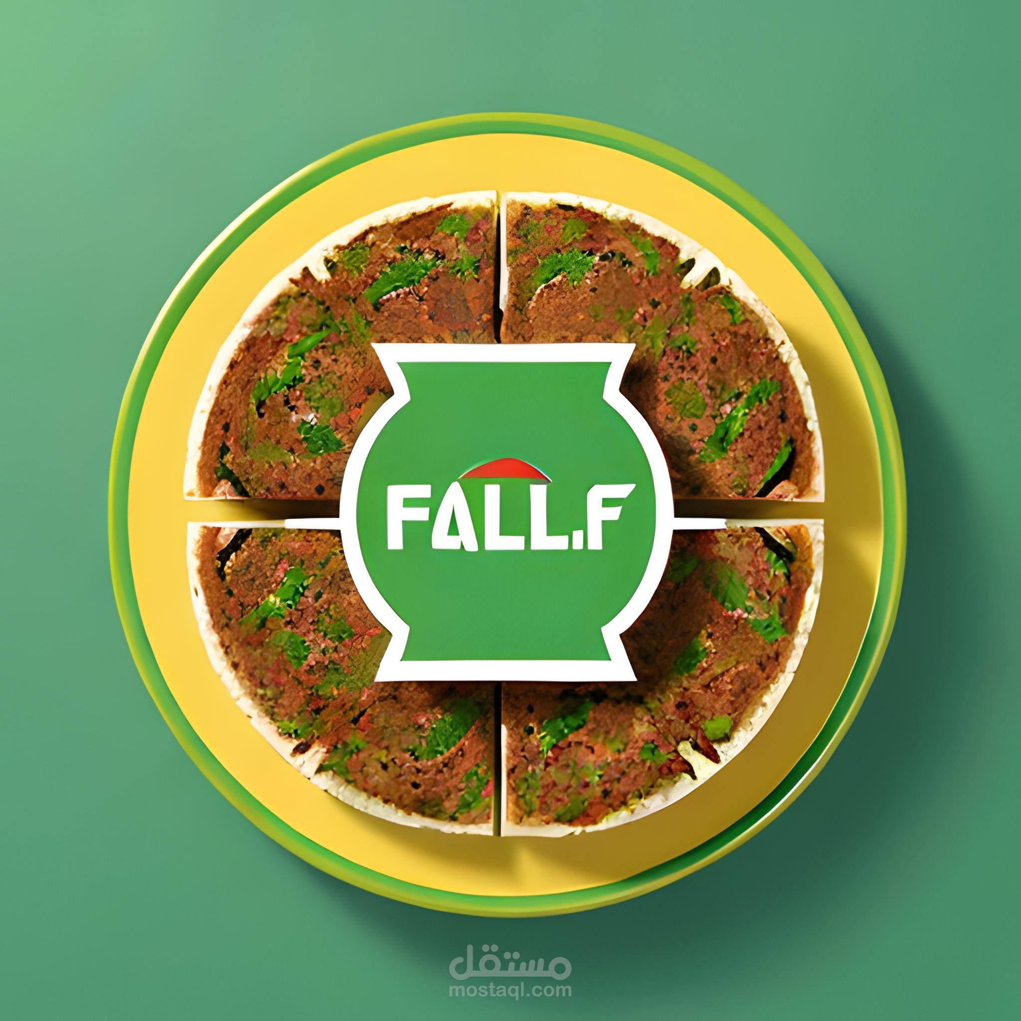 تصميم لوجو لمطعم فلافل \ Logo design for a falafel restaurant