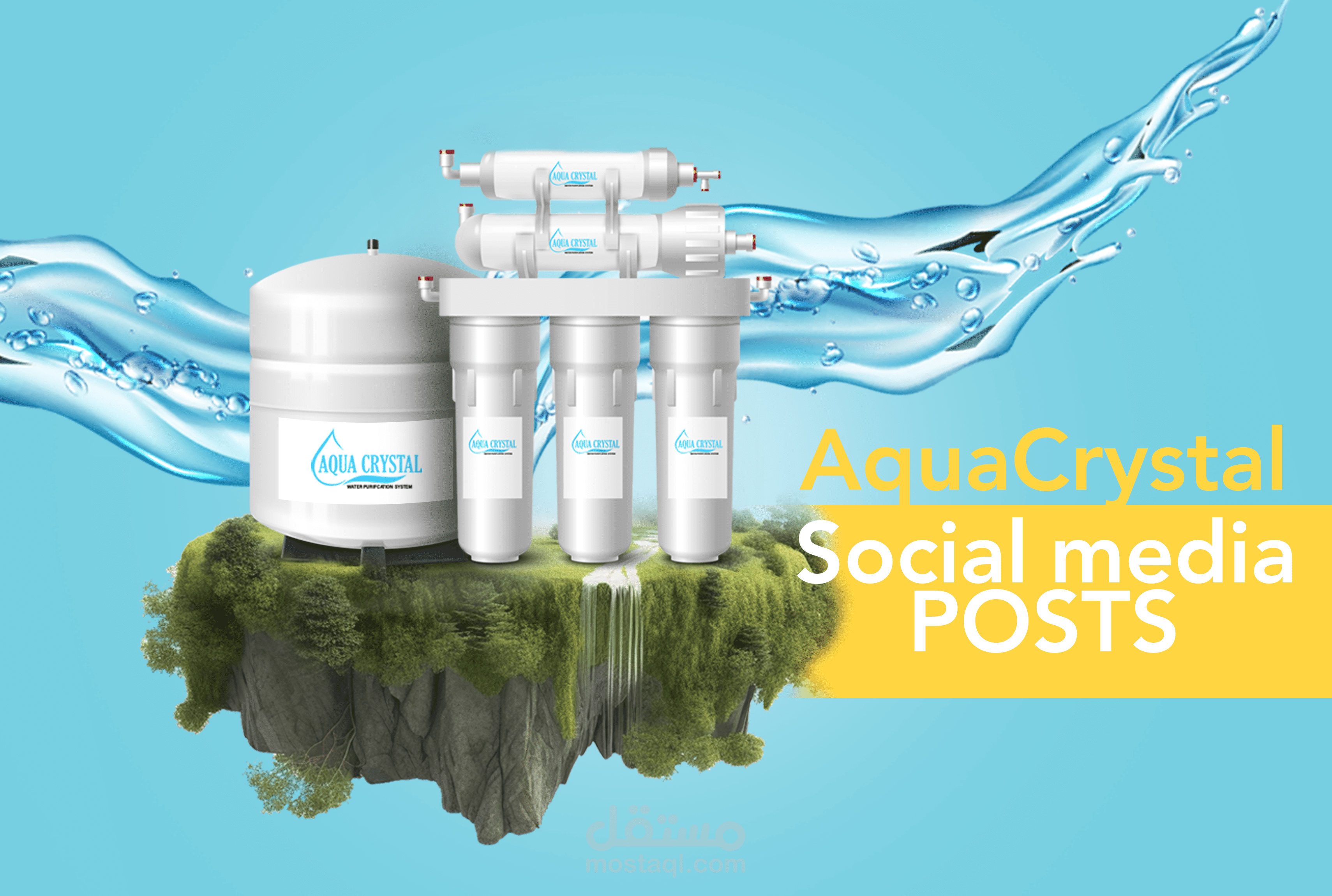 Aqua water filter -Social media content