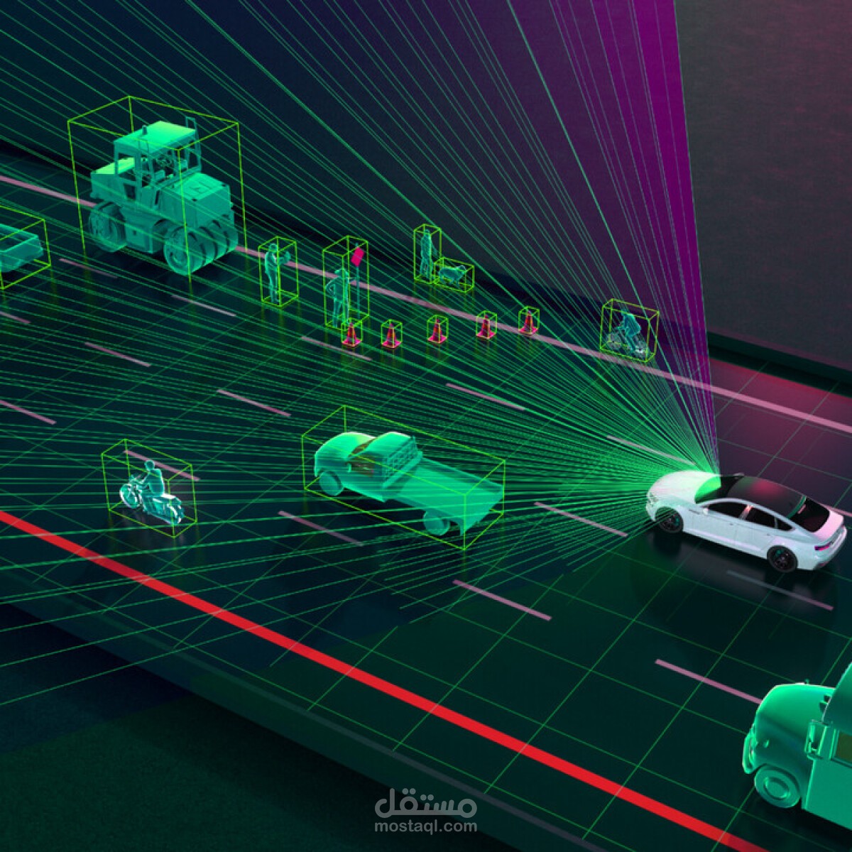 مدخل بيانات | مشروع السيارات ذاتية القيادة (Self-Driving Cars)