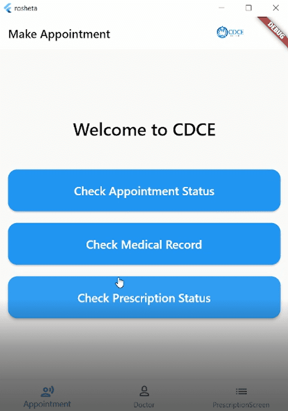 CDCE Mobile application