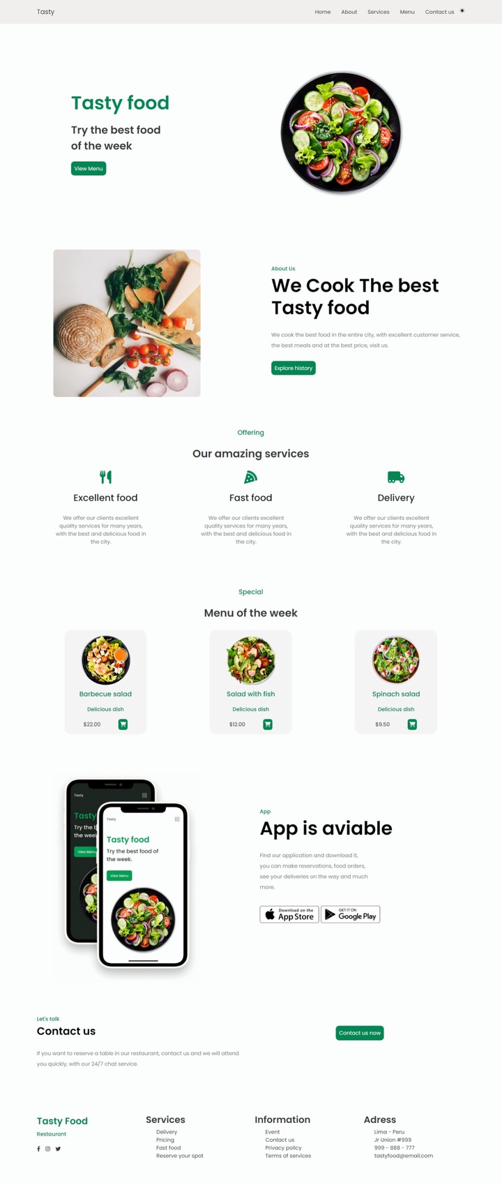 Restaurant Template