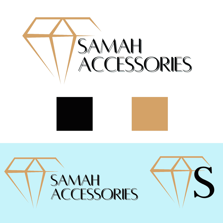 تصميم شعار لمتجر إكسسوارات بإسم Samah Accessories