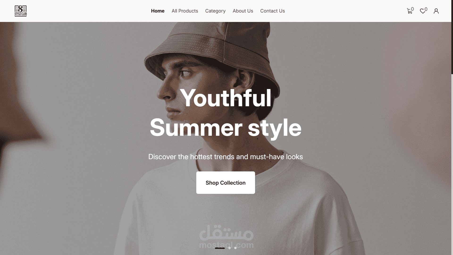 منصة تجارة إلكترونية عصرية (Fashion E-Commerce) مع لوحة تحكم إدارية احترافية