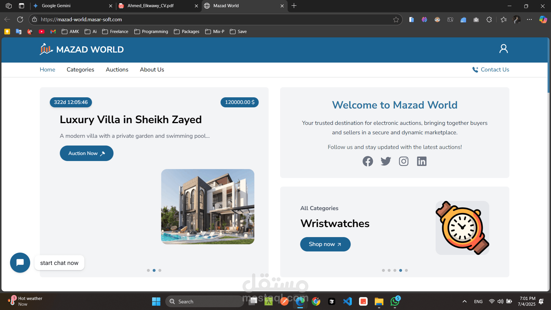 Mazad World: منصة المزادات الرائدة بمزايا متقدمة