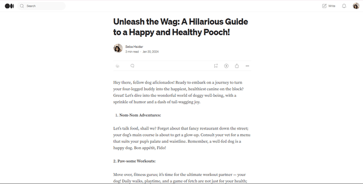 Unleash the Wag: A Hilarious Guide to a Happy and Healthy Pooch!