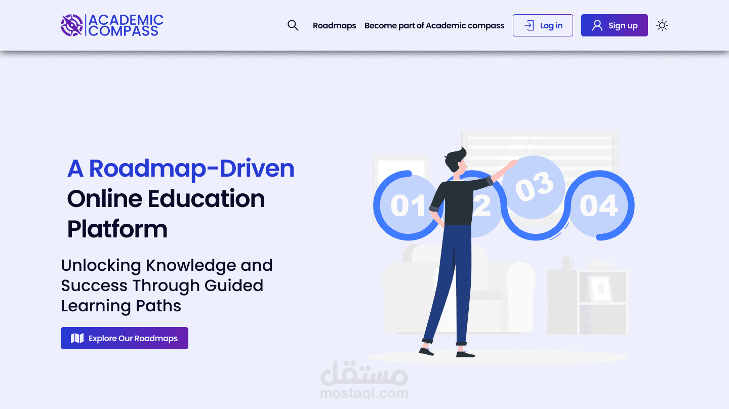 البوصلة الأكاديمية - منصة تعليمية تتبع نهج الخرائط الذهنية