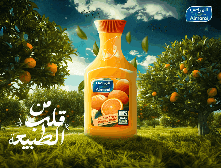 Creative orange juice Design