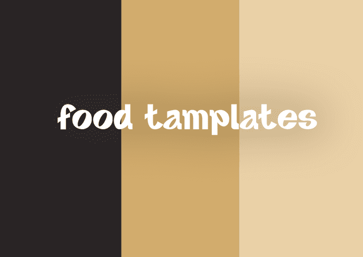 food templates