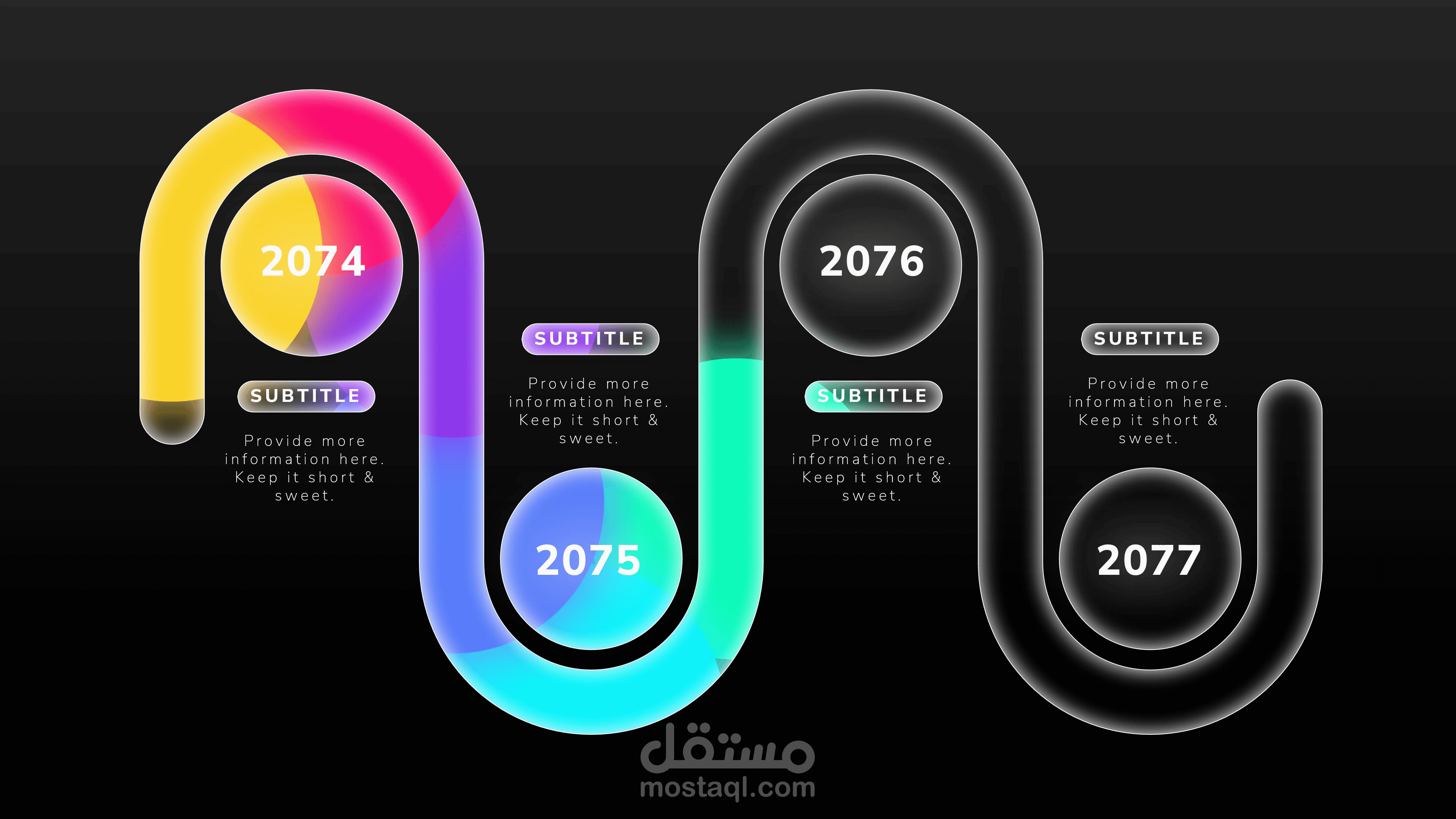 انفوجرافيك ذات الوان متحركه