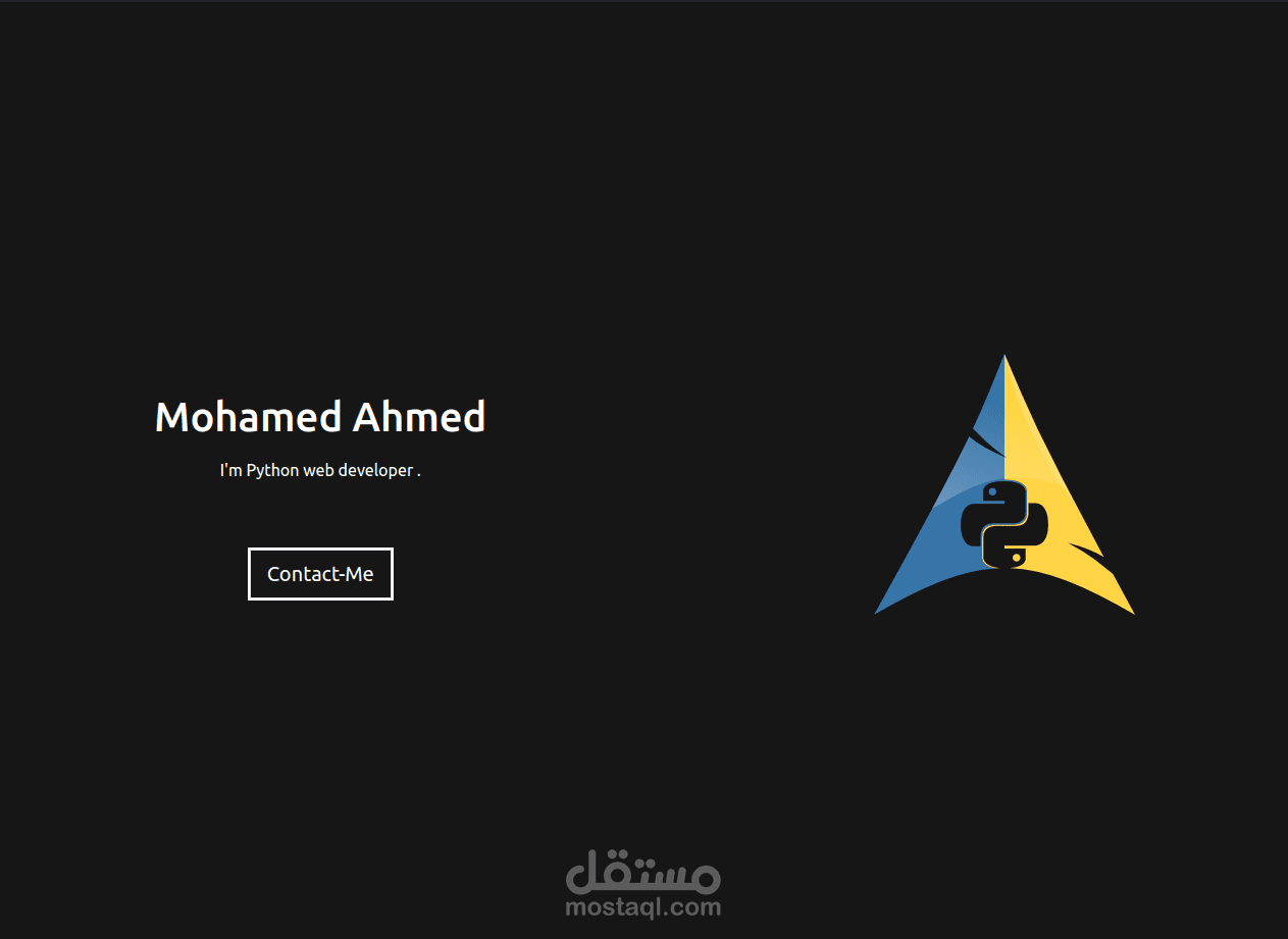 صفحة شخصيه بأستخدام React متجاوبة مع جميع الشاشات