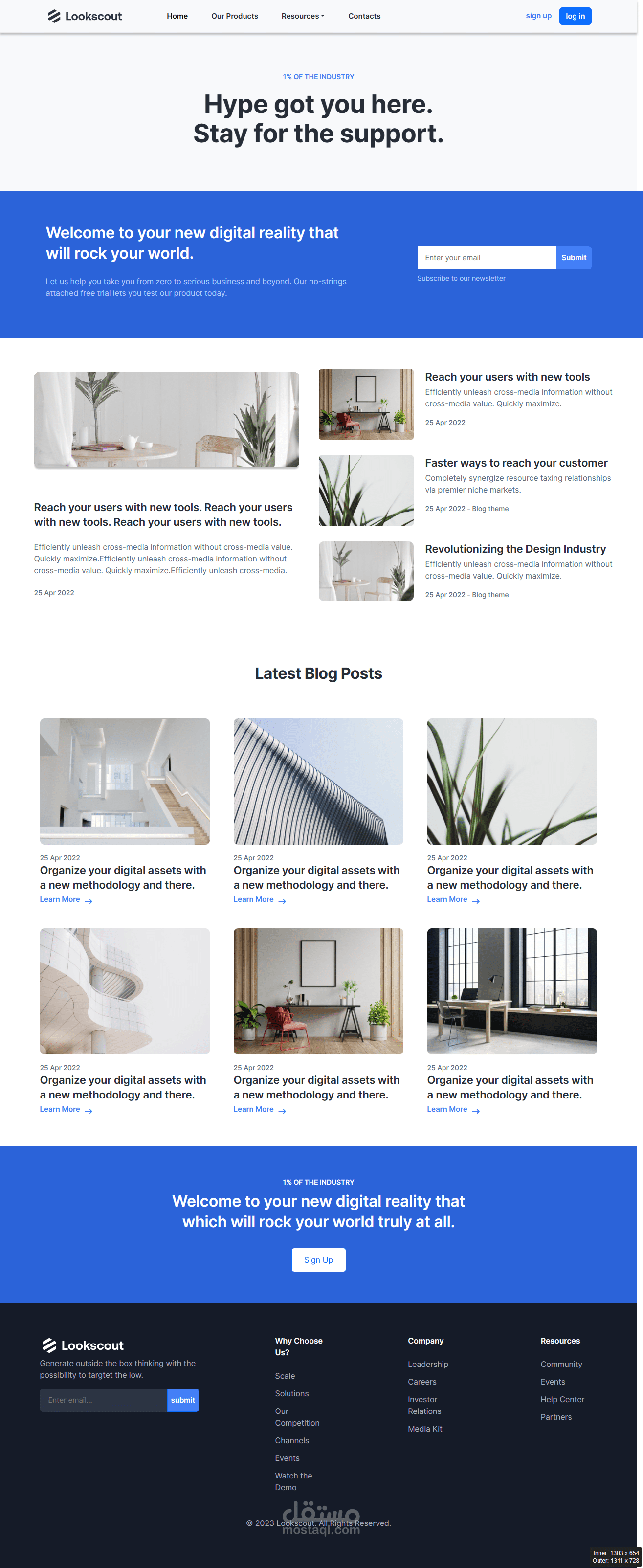 Simple website using HTML, CSS and Bootstrap | مستقل