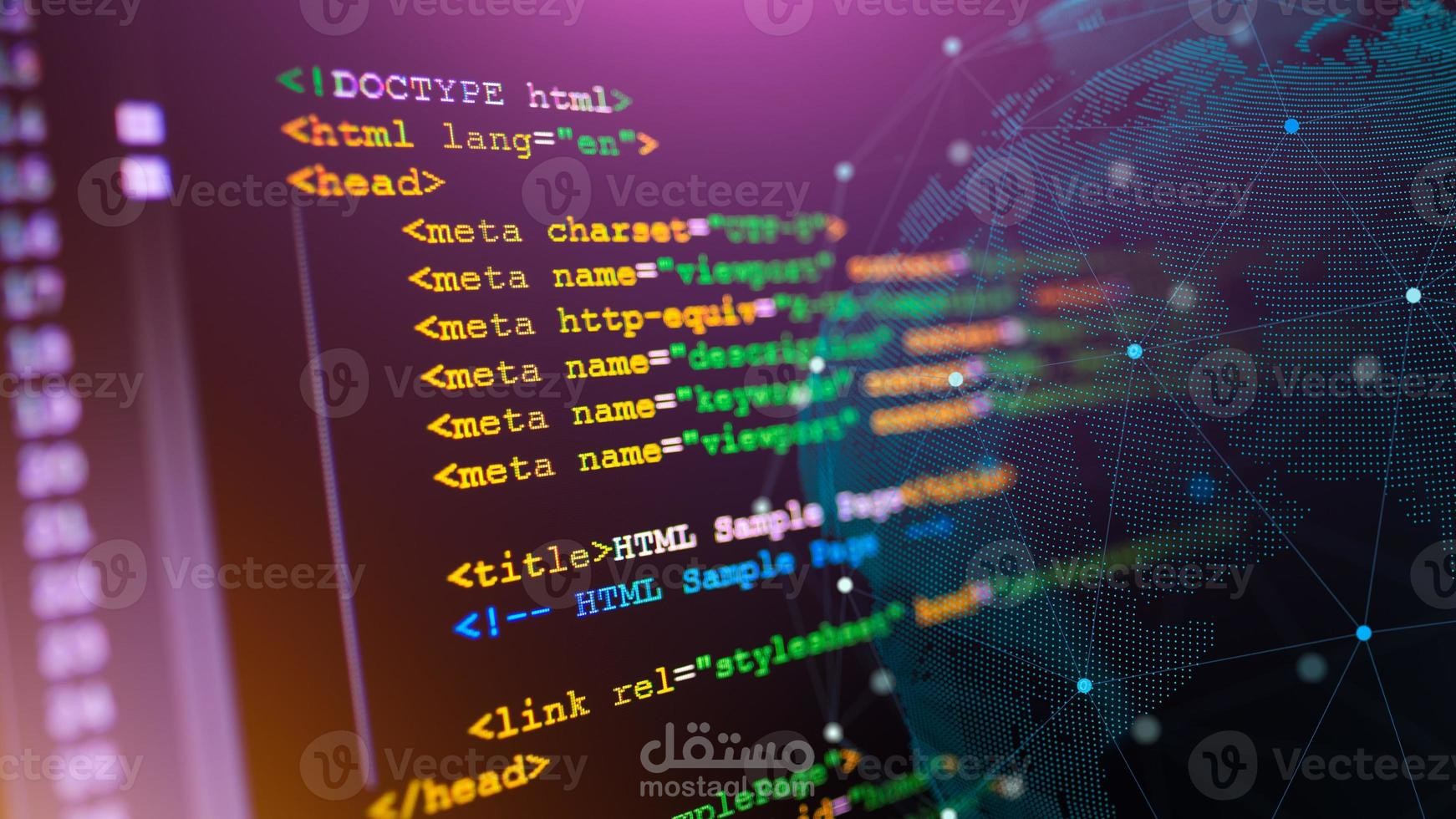تطوير و برمجة واجهات و صفحات الويب بلغات HTML & CSS & JS