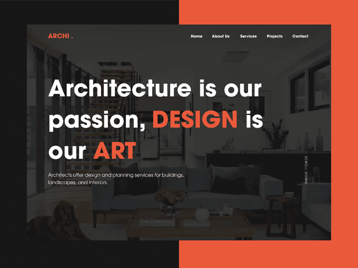 Archi UI Web Design