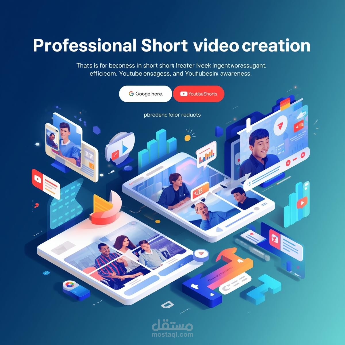 تصميم Reels وفيديوهات قصيرة