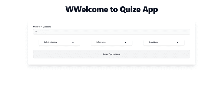 simple quize app