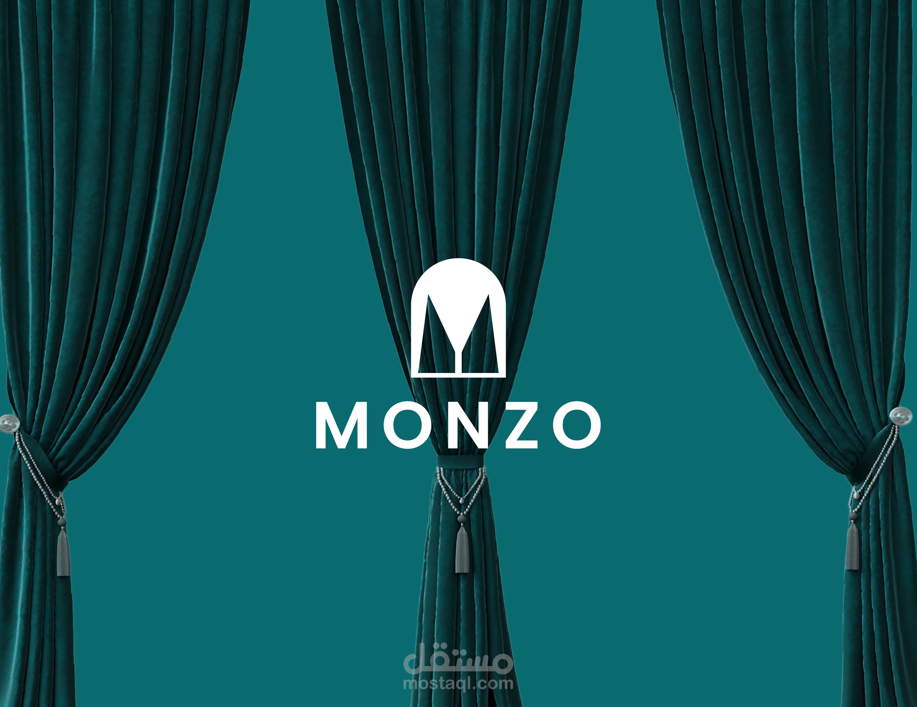 شعار لشركة monzo للأثاث