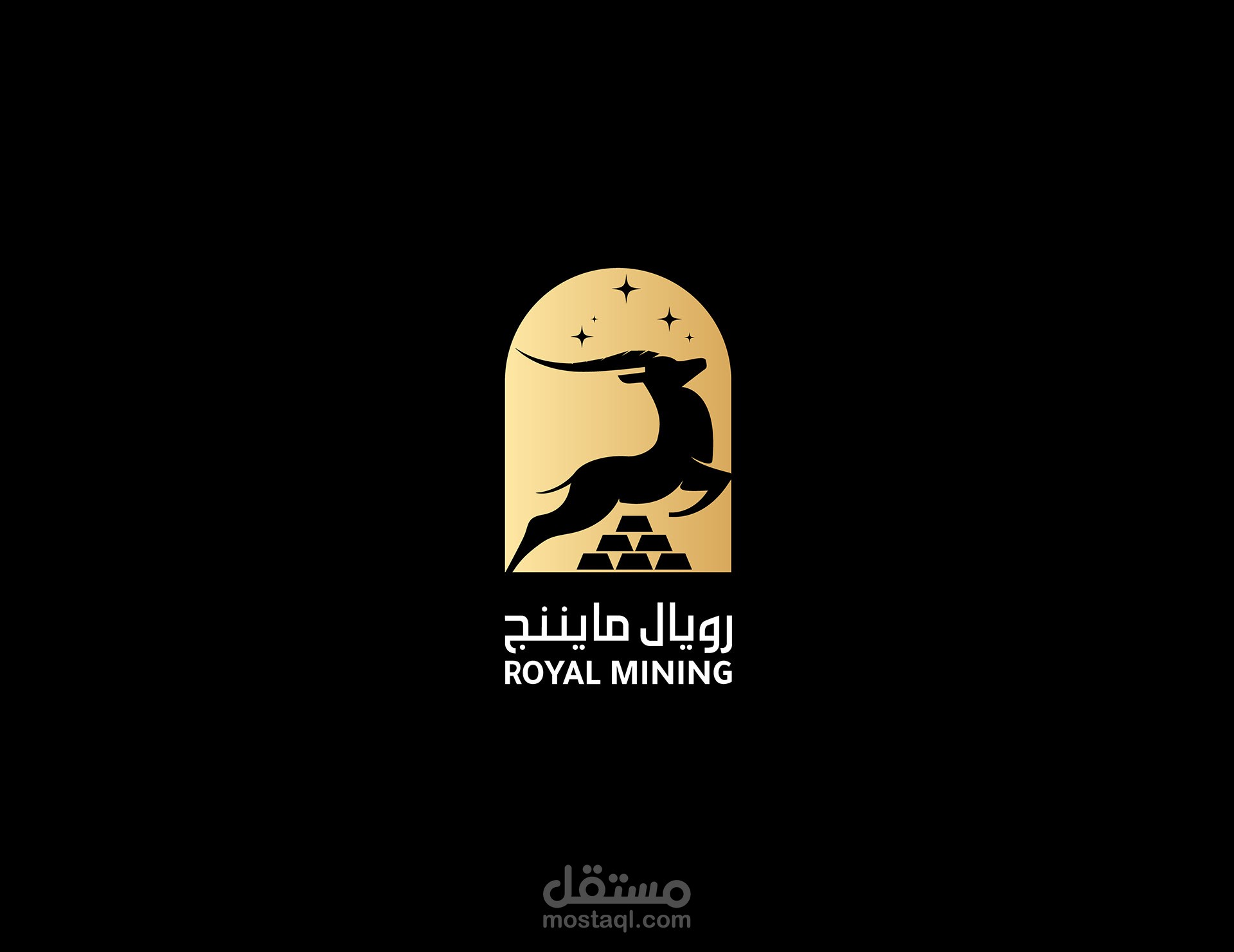 logo and brand identity for Gold mining company