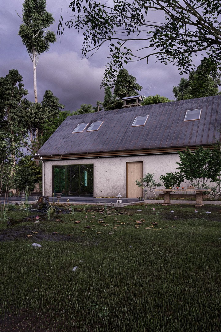 Cabin in the woods Exterior visualization