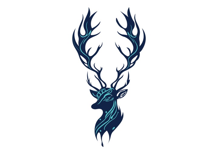 vector THE DEER logo.