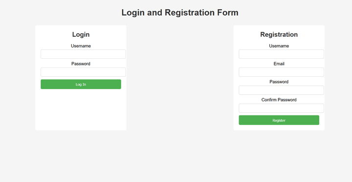 Interactive Login and Registration