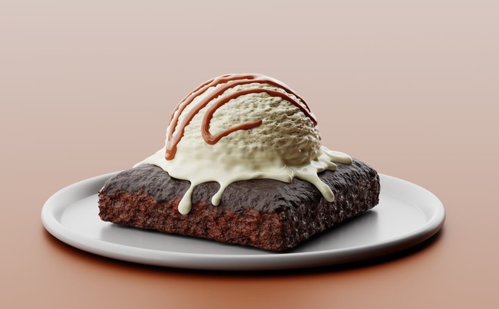 Brownie ice cream