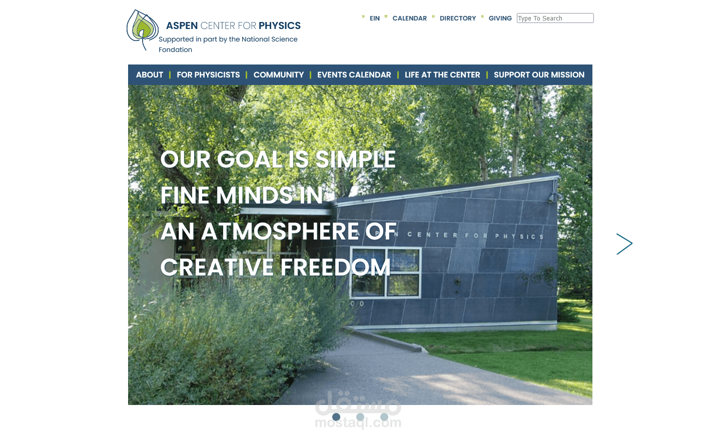 AspenCenter Landing Page