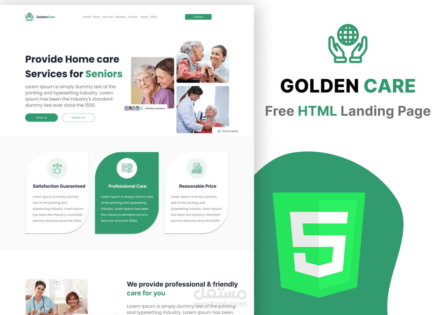 Golden Care - UI Design in Figma