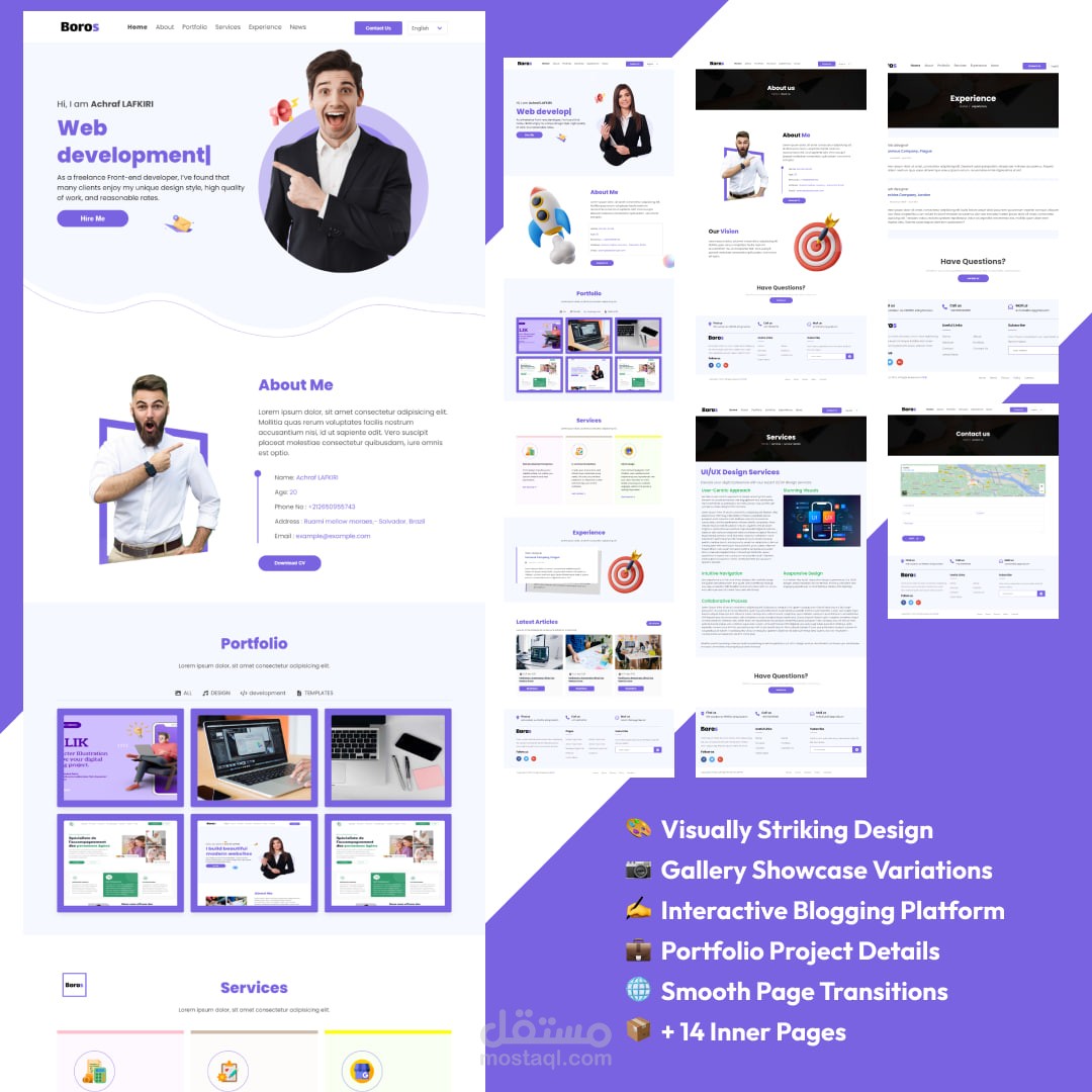 Boros - Creative Portfolio HTML Template