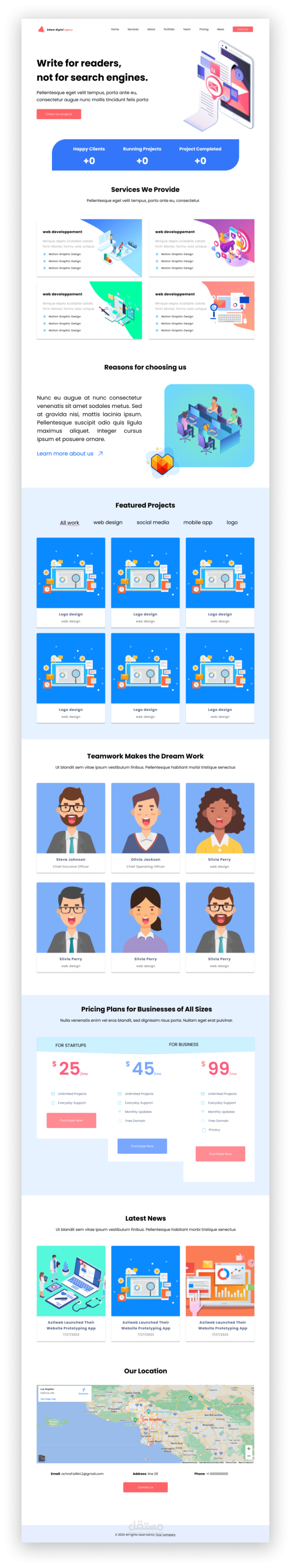 Adam digtal ageny - Figma UI UX Design