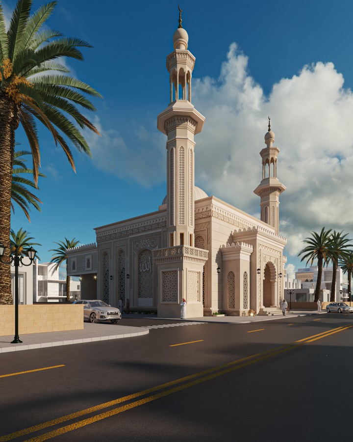 Al-Rahman Mosque in the city of Zarqa