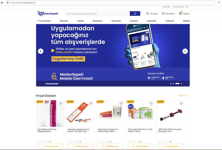 موقع Ecommerce طبى دولى