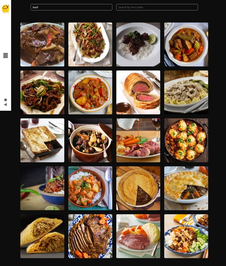 Foods and Recipes Website