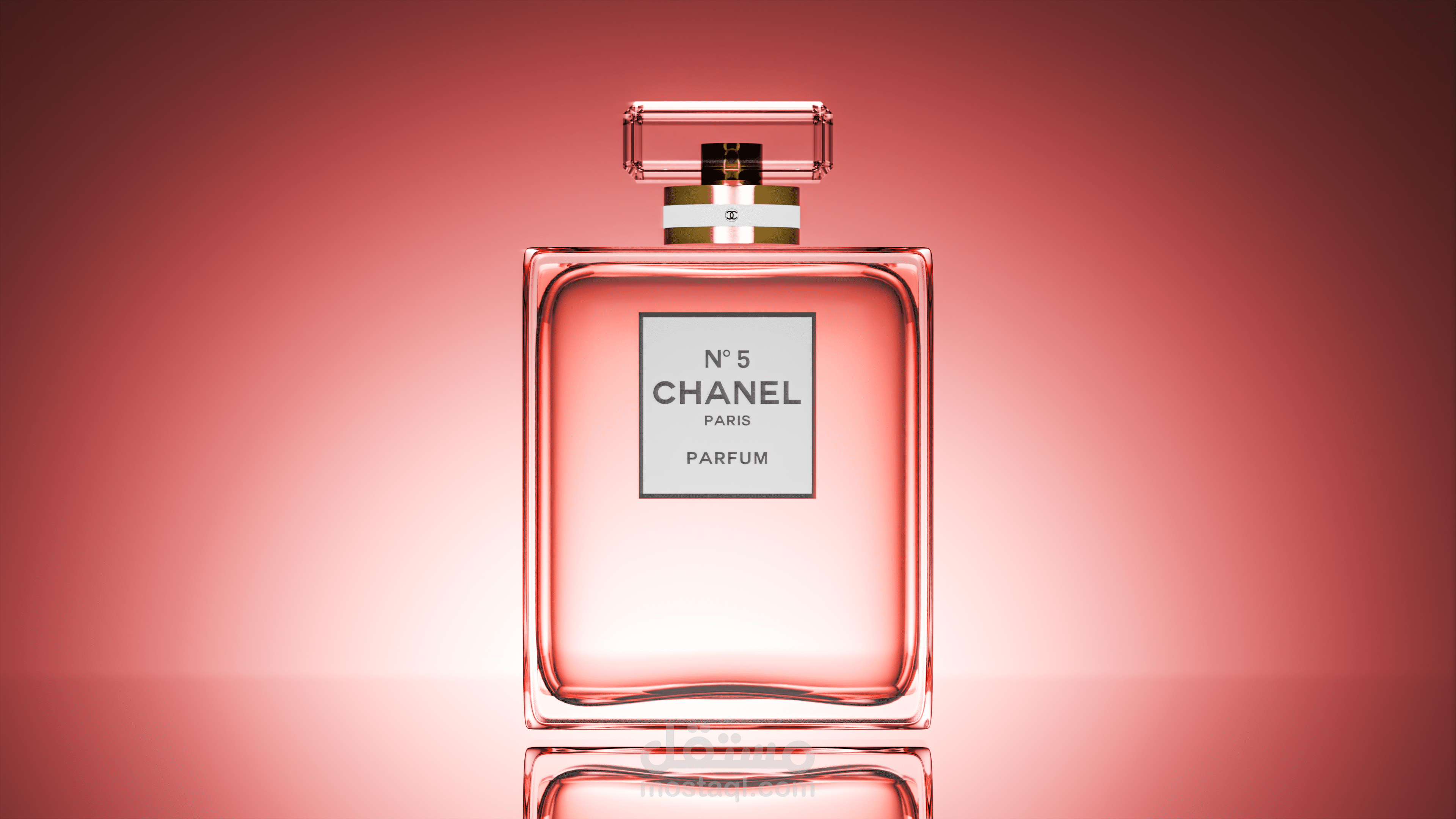 تجسيد ثلاثي الأبعاد لعطر Chanel N°5 — أناقة خالدة