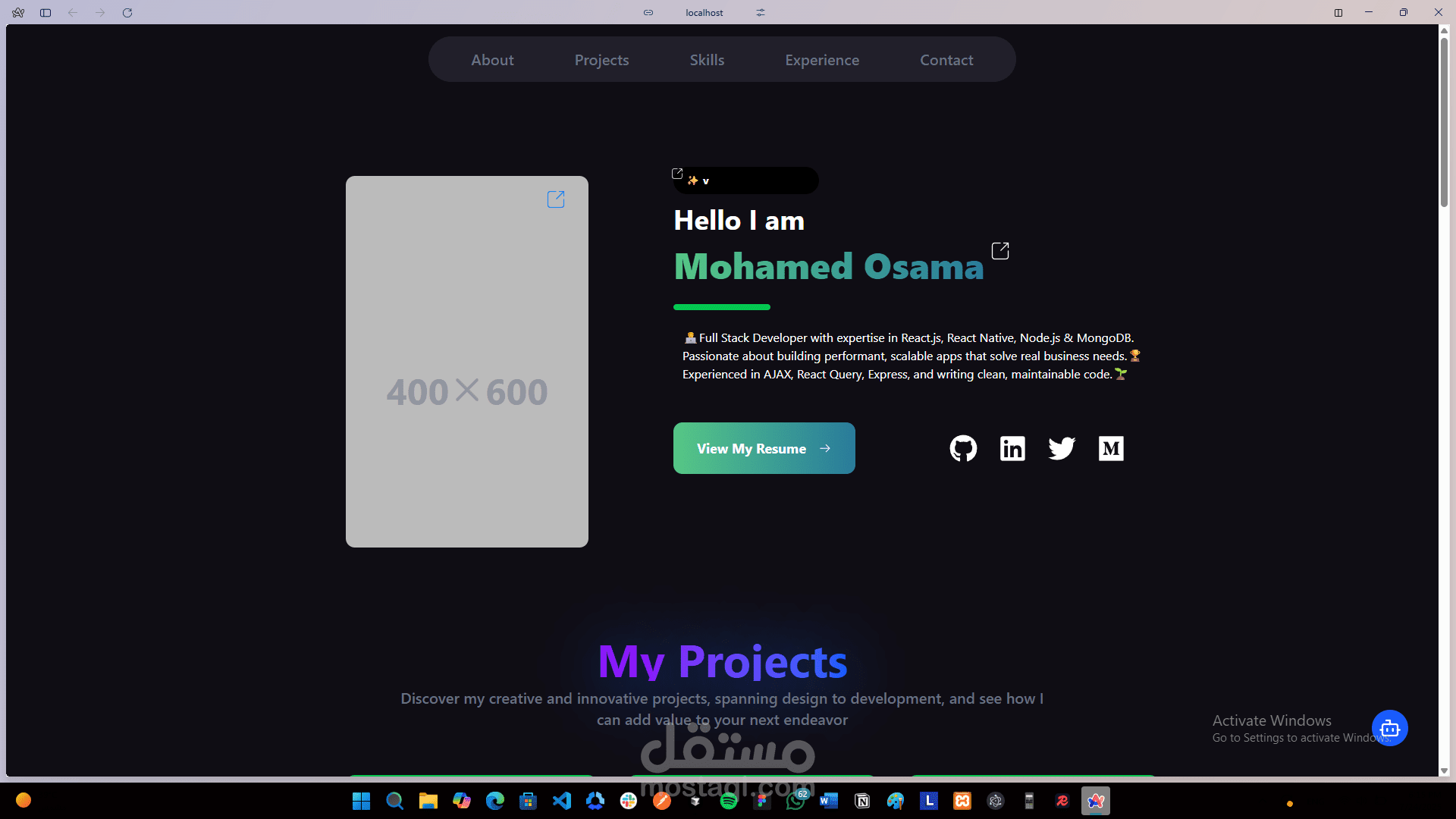 تطبيق MyFolio – منشئ بورتفوليو بدون كود (No-code Portfolio Builder)