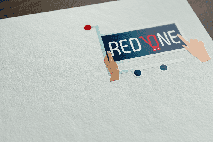 Logo for Online Classifieds and shopping site "Red-One"