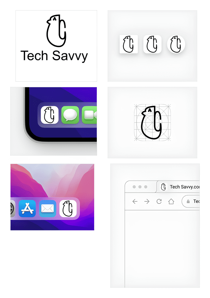 شعار لشركة Tech Savvy ( عمل تجريبي )