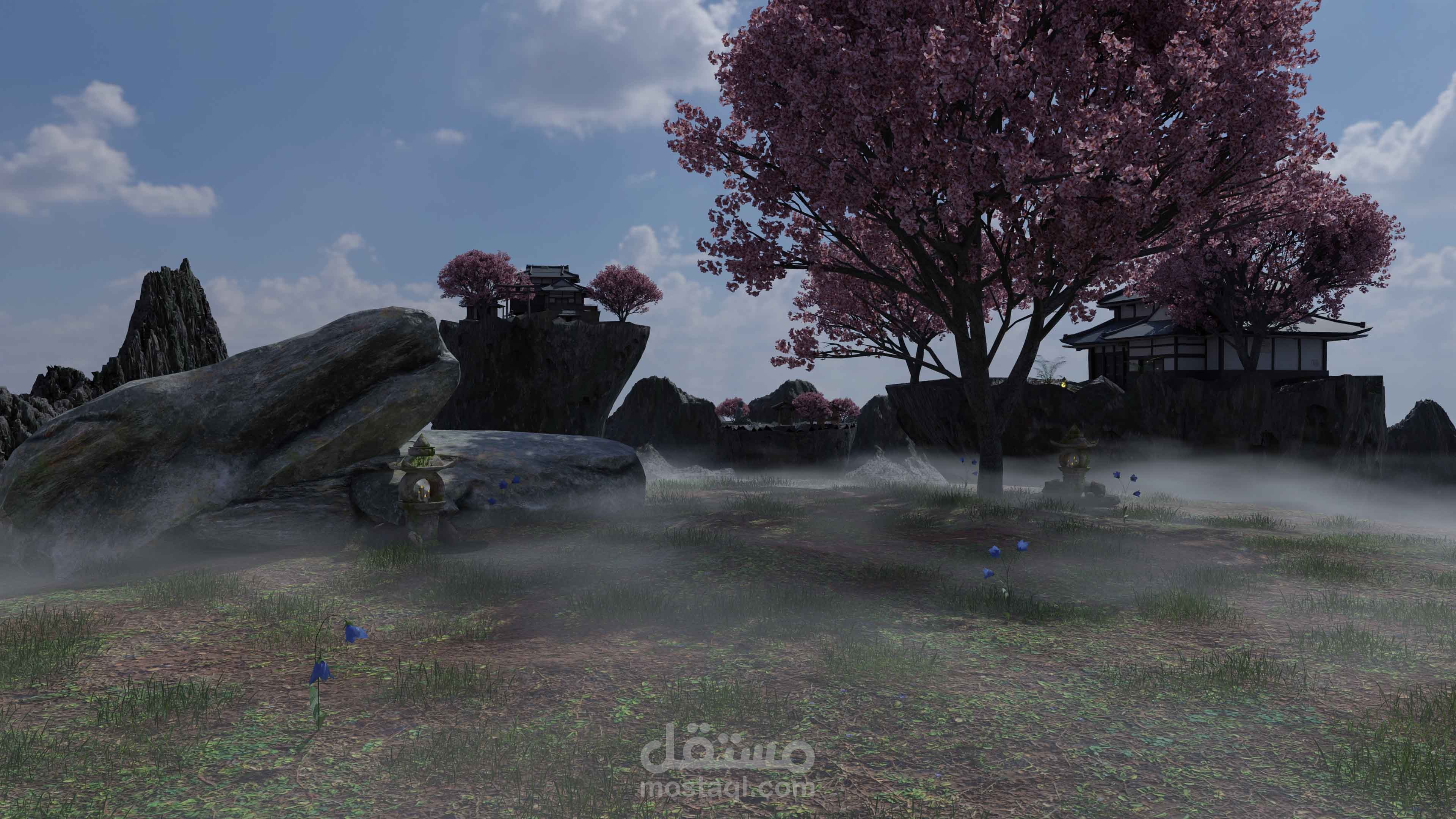 Temple of the Winds – Avatar-Inspired Japanese Scene