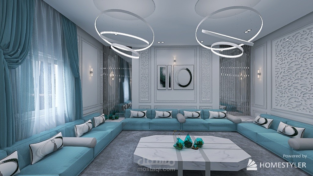 تصميم مجلس رجال عربي ارضي (مقلط)/فيلا+تصميم مدخل لمبني سكني | مستقل