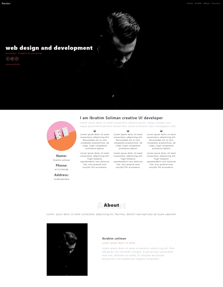 landing page