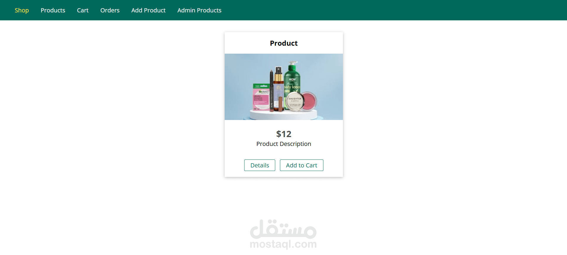 E-Commerce App — متجر إلكتروني متكامل باستخدام Node.js وMongoDB