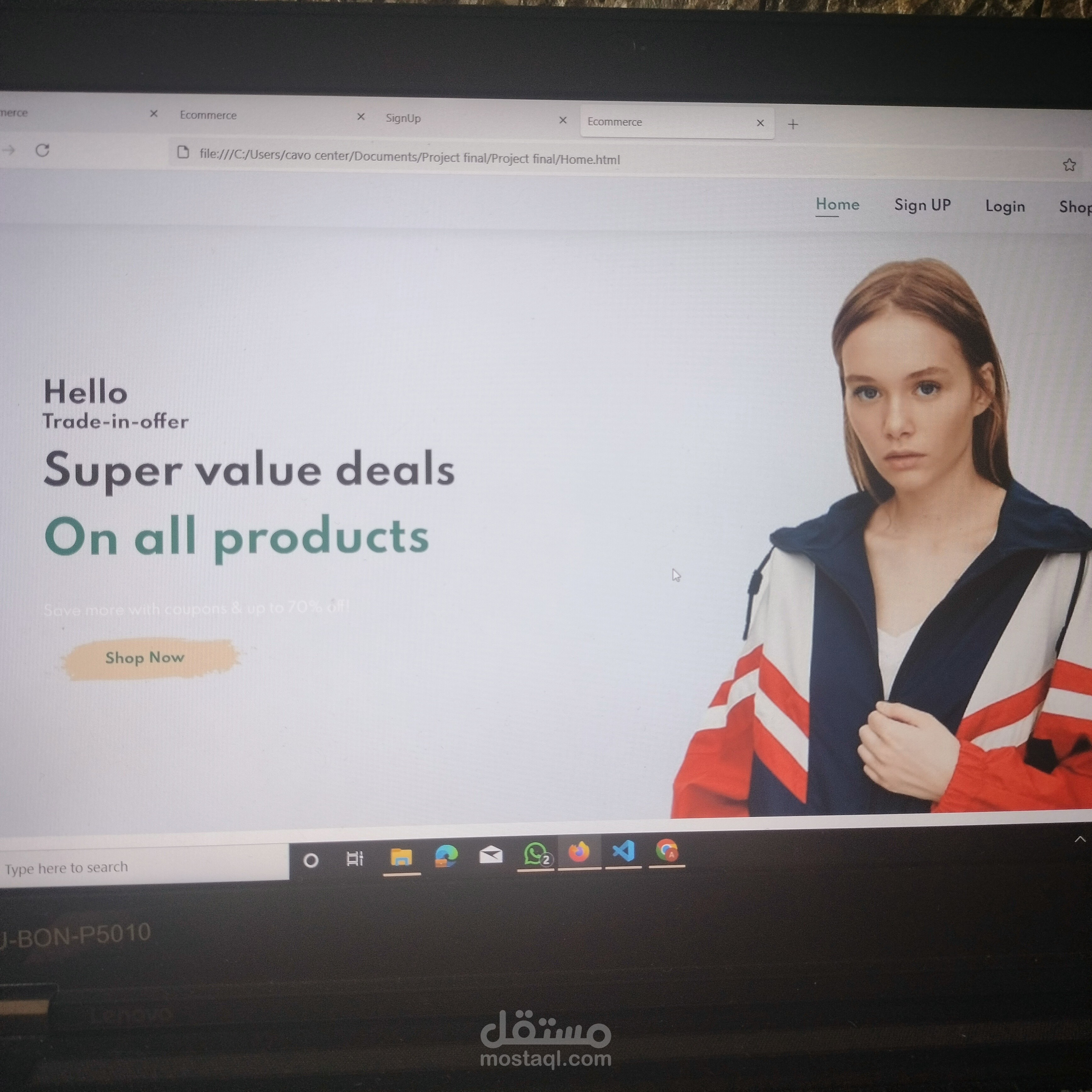 Clothing commerce موقع بيع ملابس متجاوب