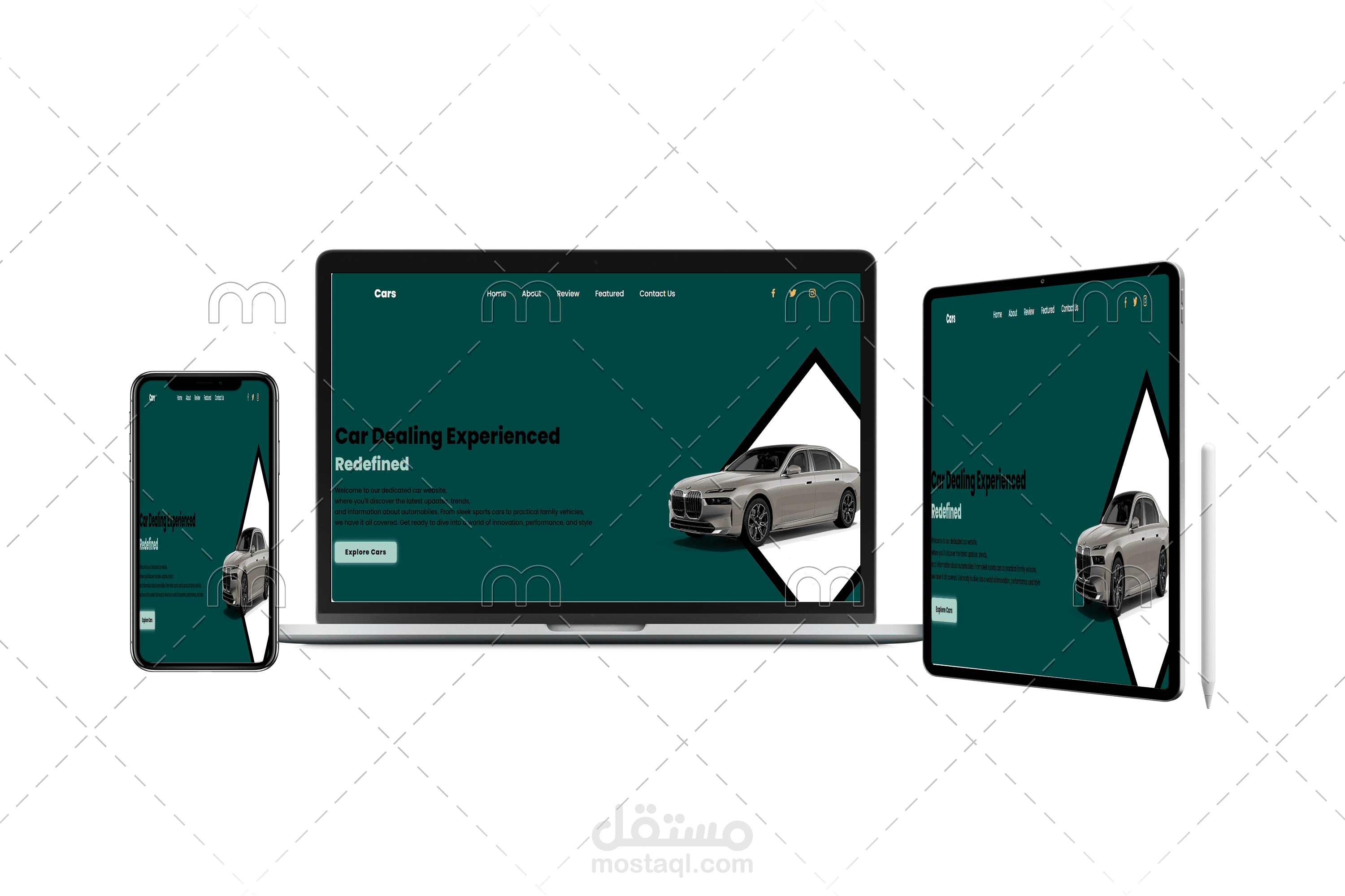 تصميم صفحة هبوط باستخدام( HTML,CSS,JS) | مستقل