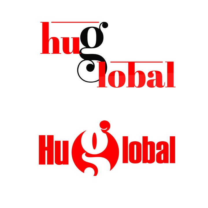 hug global تصميم شعار