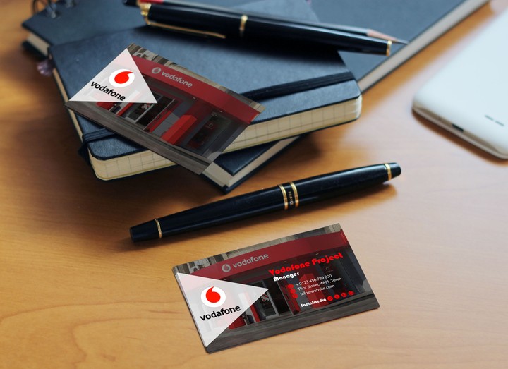 Design my own Vodafone business card