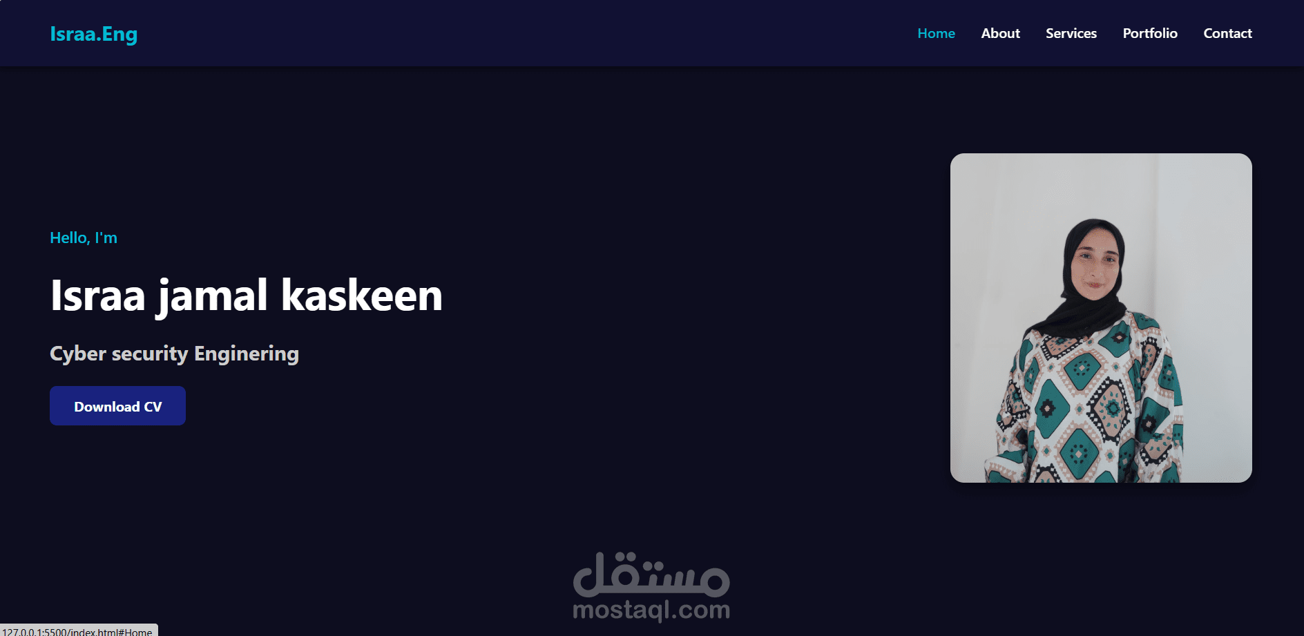 My Portfolio – Cyber Security Engineer & Web Developer