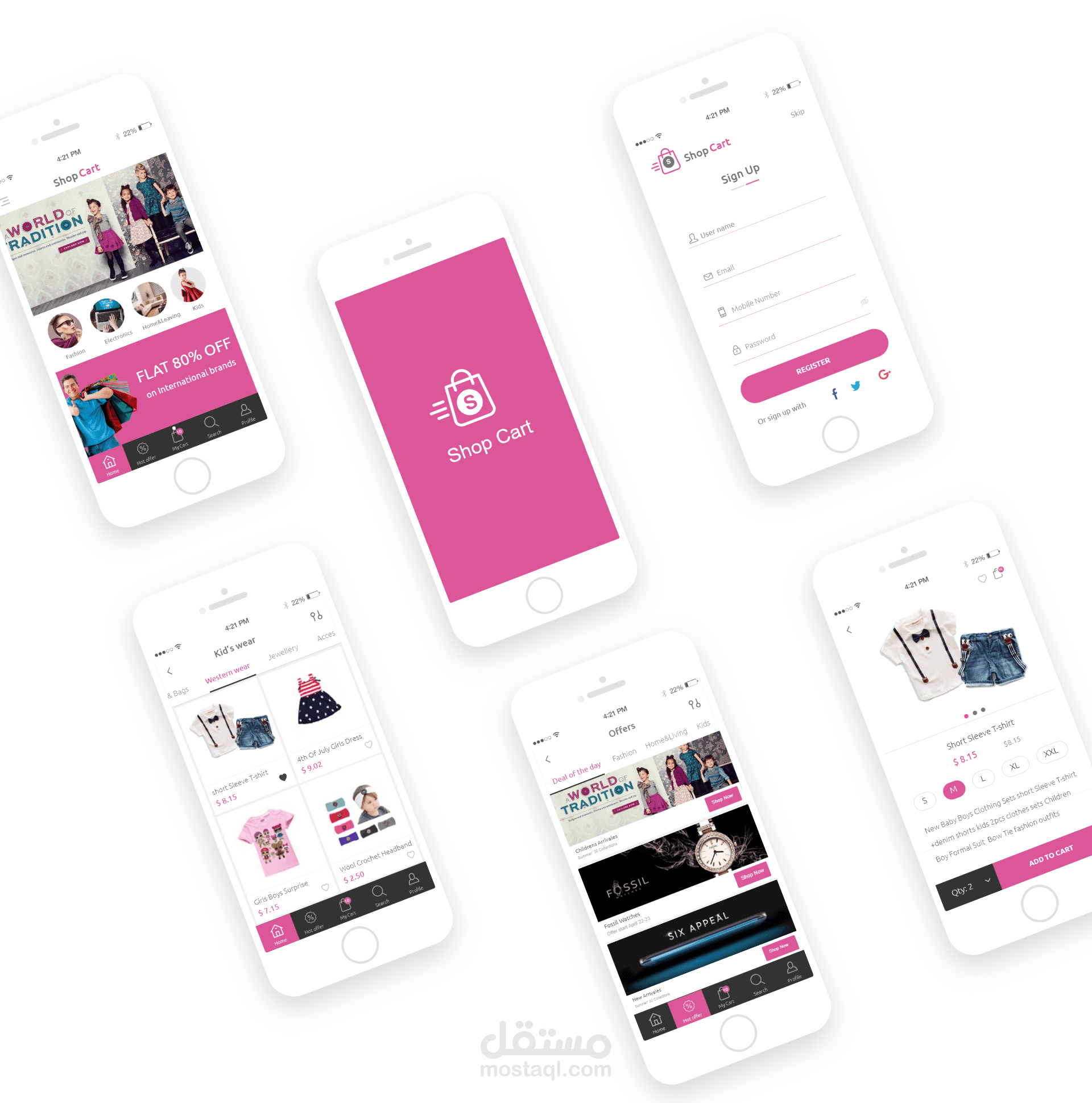 Shop Cart App UX/UI