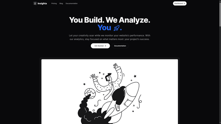 موقع (Insighta) لتحليل البيانات مثل Google Analytics