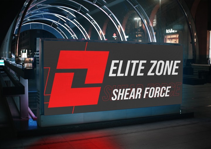 تصميم هوية بصرية لصالة ELITE ZONE الرياضية.
