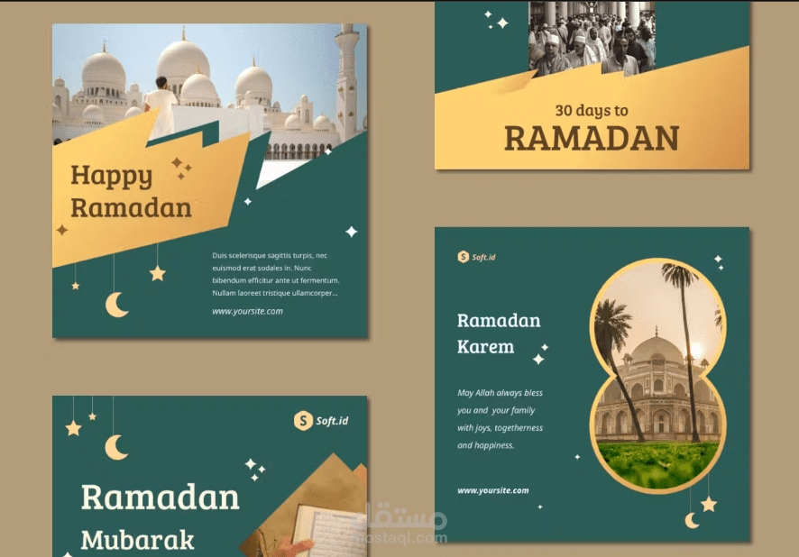 Designing Ramadan-themed social media posts