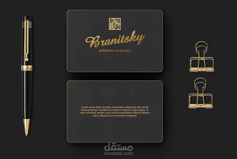 Black Business Cards 85x55